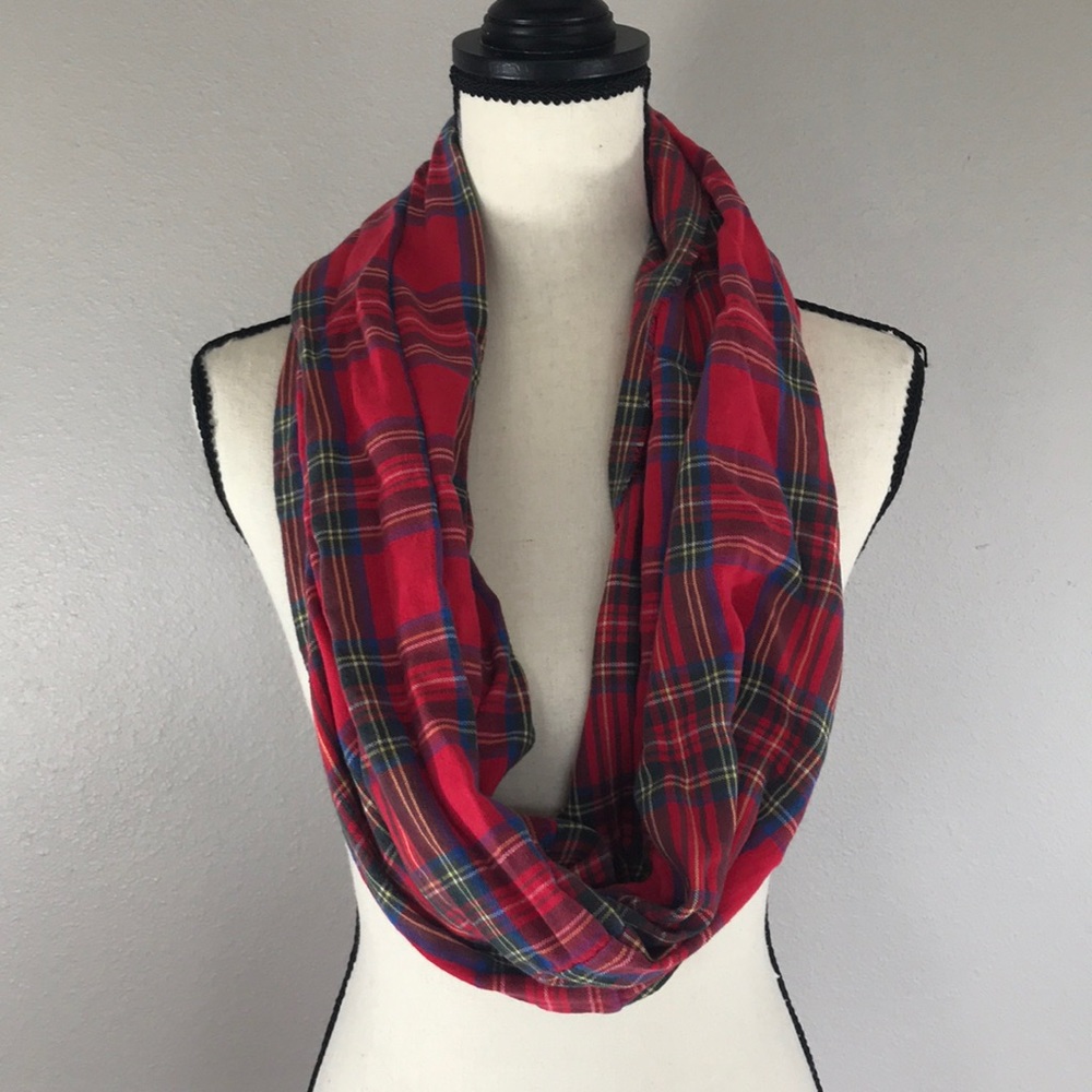 Plaid Infinity scarf